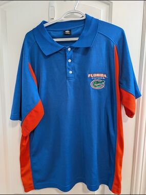 Florida Gators Blue & Orange Men's Polo Shirt